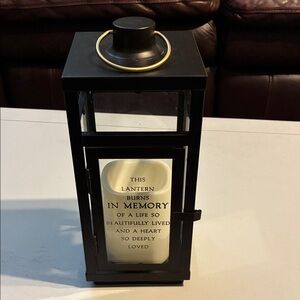 Black Fake Candle Memory Lantern